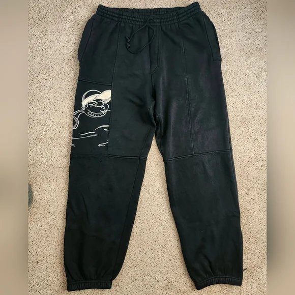 South Pole Vintage Fat Albert Black Jogger Sweatpants
